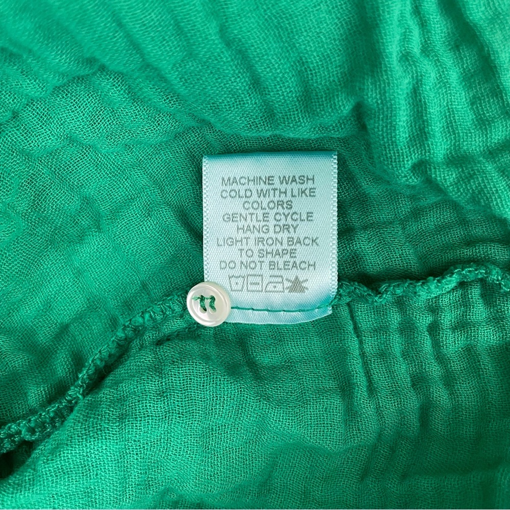 XiRENA Chelsea Gauze Scout Button Down Shirt Apple Green Large - Picture 12 of 14